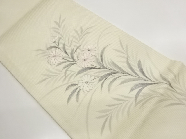 JAPANESE HIRAKI NAGOYA OBI FOR SUMMER / EMBROIDERY / ARTIST WORK